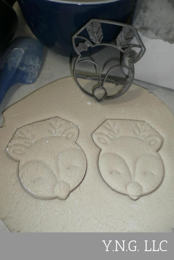 Deer Face Cute Animal Mammal Outdoors Cookie Cutter Baking Tool USA PR3467