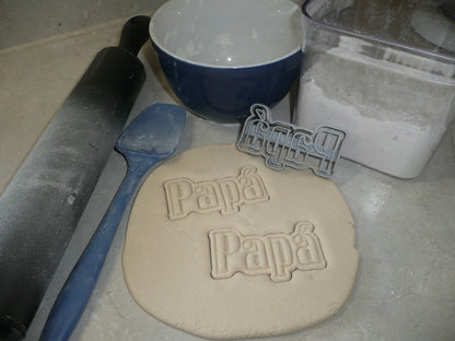 Papa With Accent Spanish For Dad Father Daddy Cookie Cutter USA PR3469