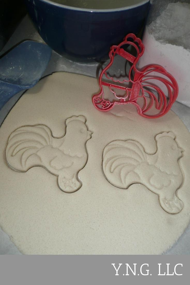 Rooster Male Chicken Bird Farm Animal Cookie Cutter Baking Tool USA PR3470