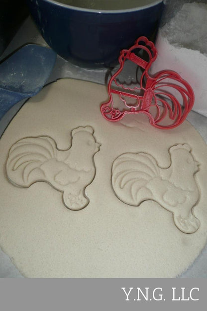Rooster Male Chicken Bird Farm Animal Cookie Cutter Baking Tool USA PR3470