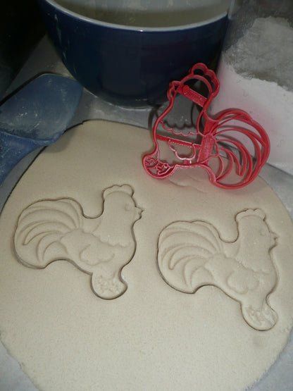 Rooster Male Chicken Bird Farm Animal Cookie Cutter Baking Tool USA PR3470