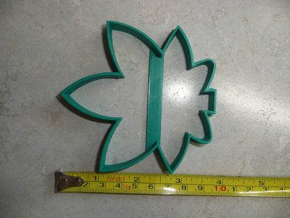 Cannabis Marijuana Leaf Smooth Edge Cookie Cutter Made in USA PR3472