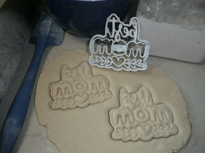 Best Mom With Heart Mothers Day Celebration Love Cookie Cutter USA PR3475