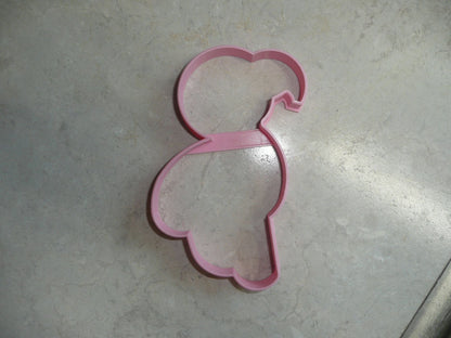 6x Flamingo Outline Fondant Cutter Cupcake Topper 1.75 IN USA FD3476