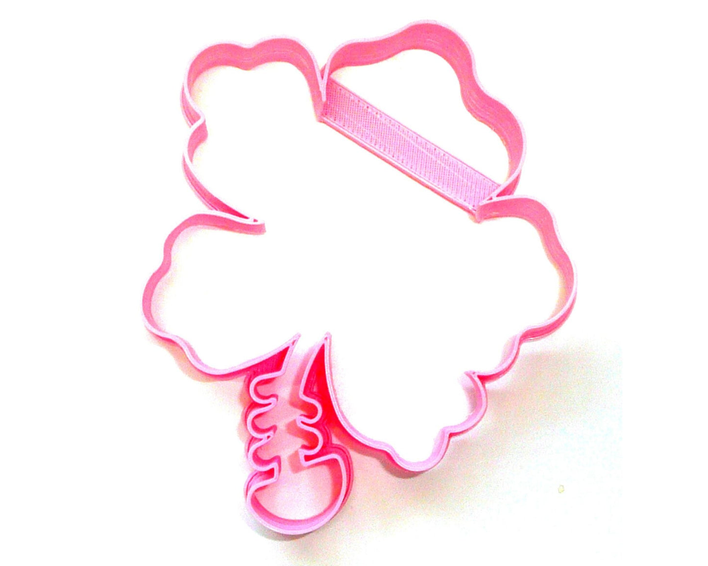 6x Hibiscus Outline Fondant Cutter Cupcake Topper 1.75 IN USA FD3477