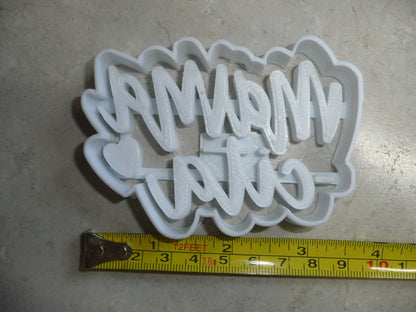 Mamacita Mama-cita With Heart Spanish Cookie Cutter Baking Tool USA PR3478