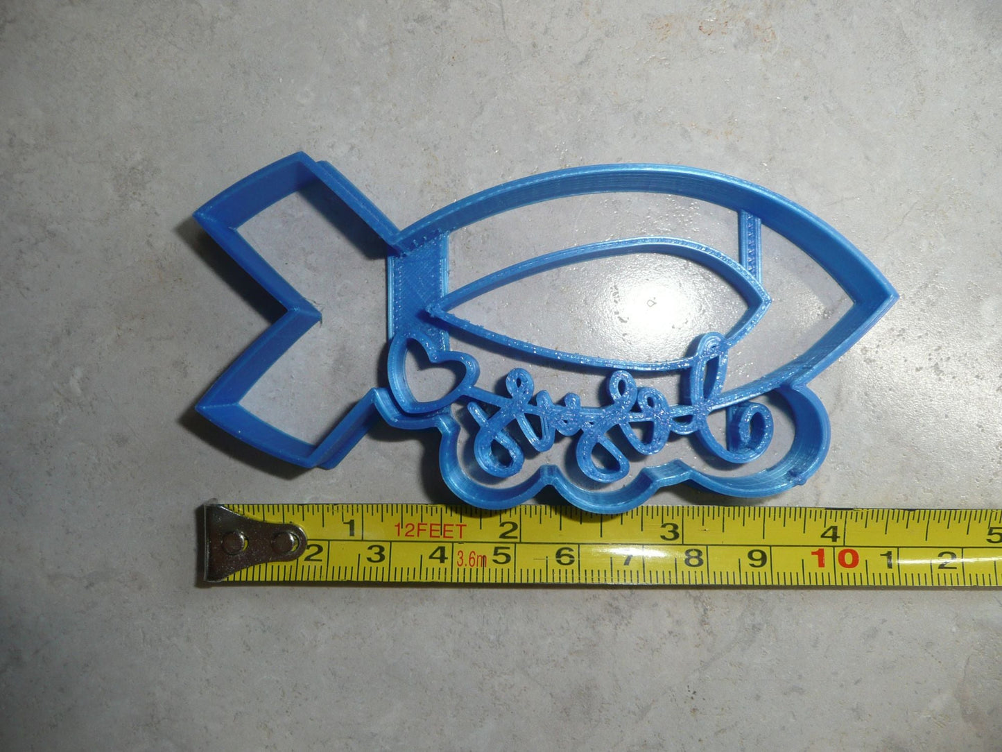 Jesus With Fish Symbol And Heart Christian Religious Cookie Cutter USA PR3479