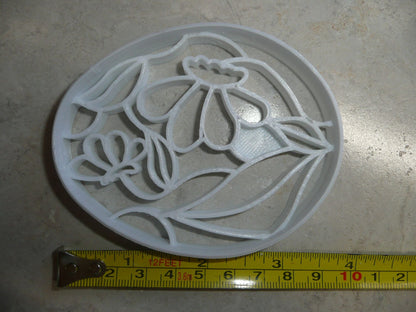 Easter Egg With Flowers Decorative Floral Spring Cookie Cutter USA PR3492