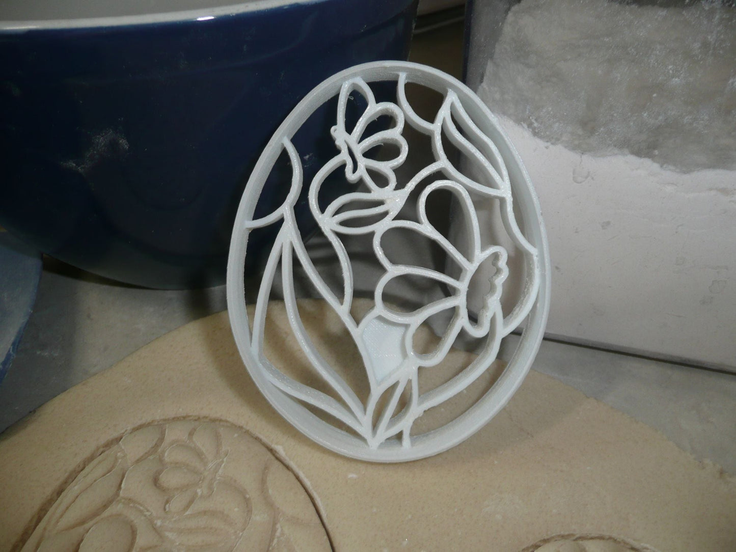 Easter Egg With Flowers Decorative Floral Spring Cookie Cutter USA PR3492