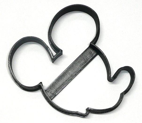 Mickey Mouse Head Side Facing Outline Cartoon Character Cookie Cutter USA PR3516