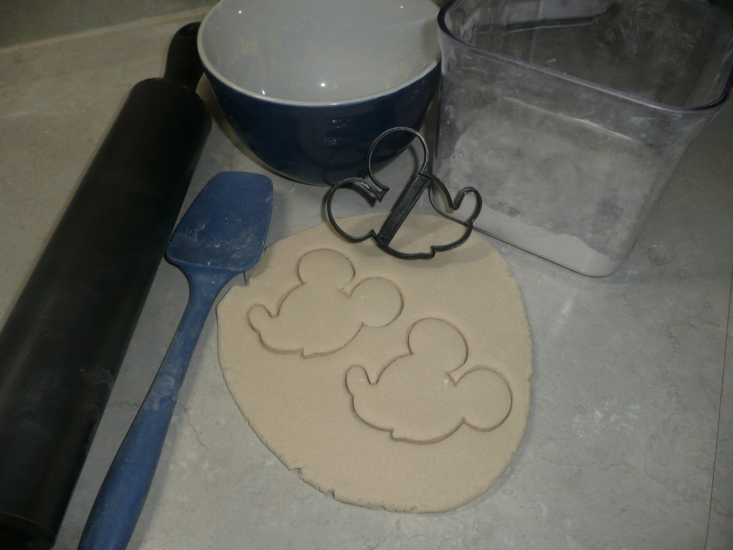 Mickey Mouse Head Side Facing Outline Cartoon Character Cookie Cutter USA PR3516