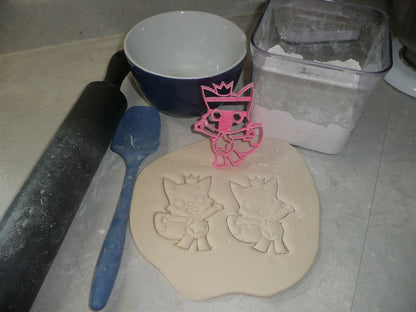 Pinkfong Pink Fox With Crown Baby Shark Cartoon Cookie Cutter USA PR3517