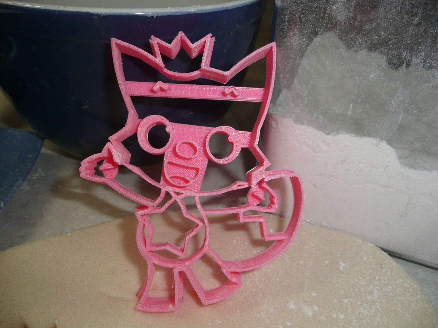 Pinkfong Pink Fox With Crown Baby Shark Cartoon Cookie Cutter USA PR3517