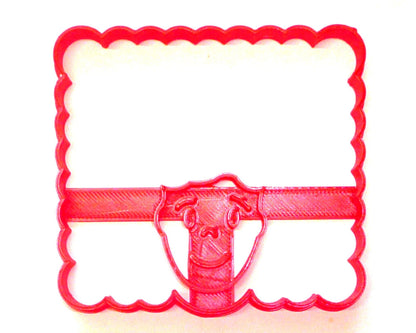Face With Square Afro Curly Natural Hair Hairstyle Cookie Cutter USA PR3518
