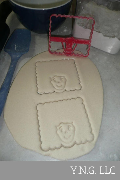 Face With Square Afro Curly Natural Hair Hairstyle Cookie Cutter USA PR3518