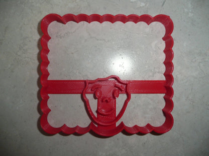 Face With Square Afro Curly Natural Hair Hairstyle Cookie Cutter USA PR3518
