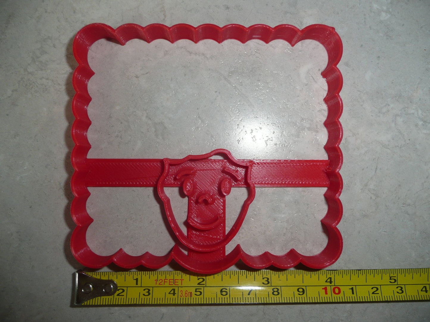 Face With Square Afro Curly Natural Hair Hairstyle Cookie Cutter USA PR3518