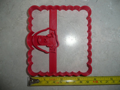 Face With Square Afro Curly Natural Hair Hairstyle Cookie Cutter USA PR3518