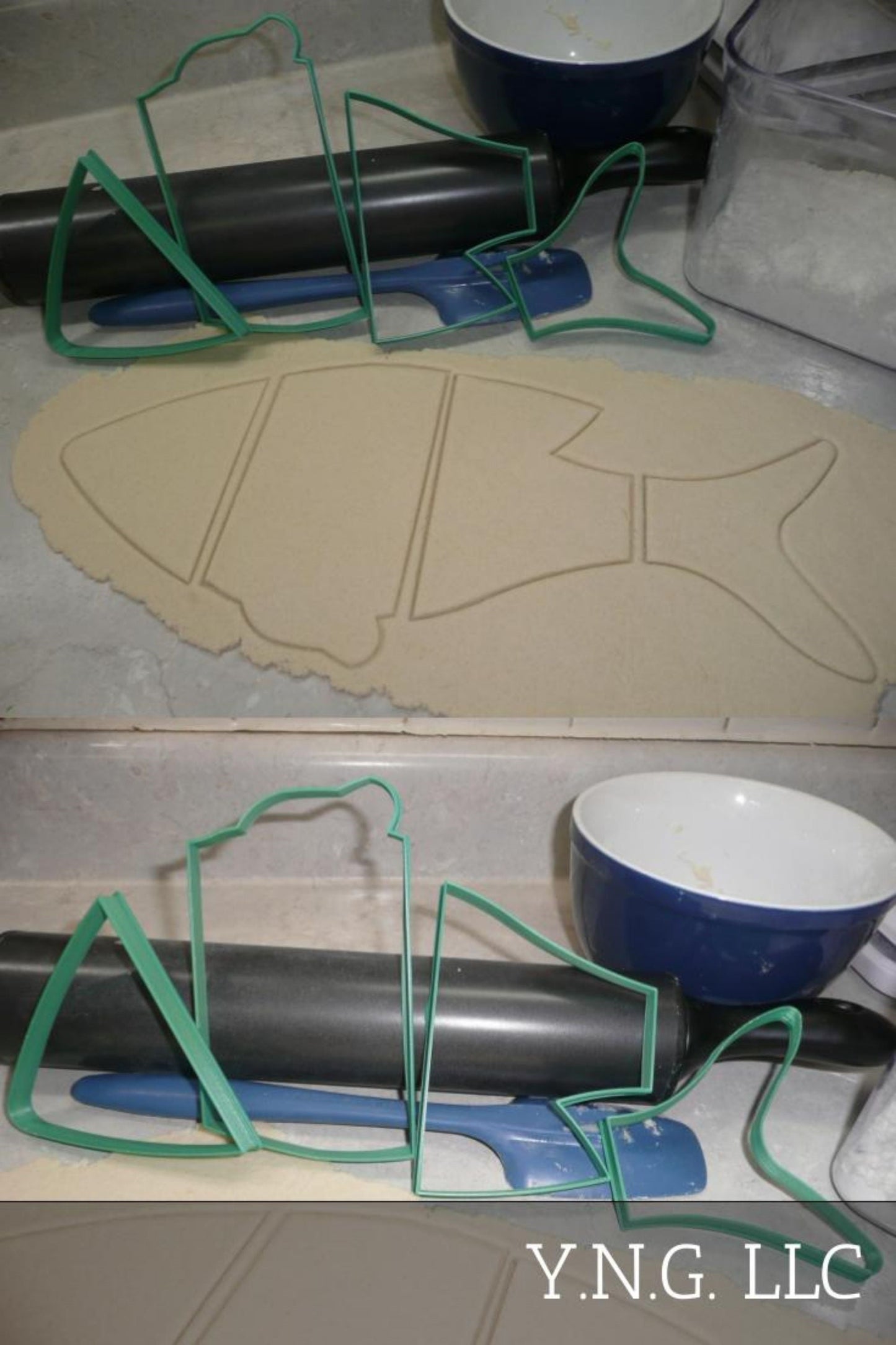 4 Piece Large Fish Puzzle Clay or Cookie Cutter USA PR3617
