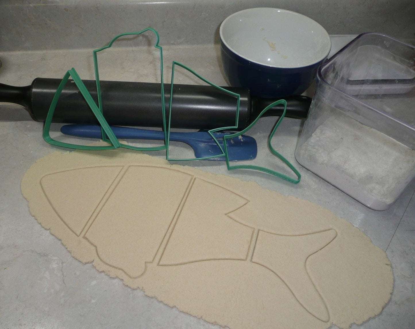 4 Piece Large Fish Puzzle Clay or Cookie Cutter USA PR3617