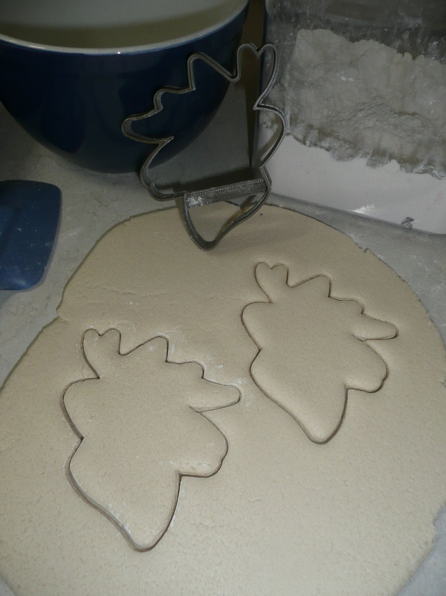 Deer Head With Antlers Outline Side View Facing Animal Cookie Cutter USA PR3623