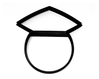 Graduate Face With Hat Cap Outline Smiley Graduation Cookie Cutter USA PR3643