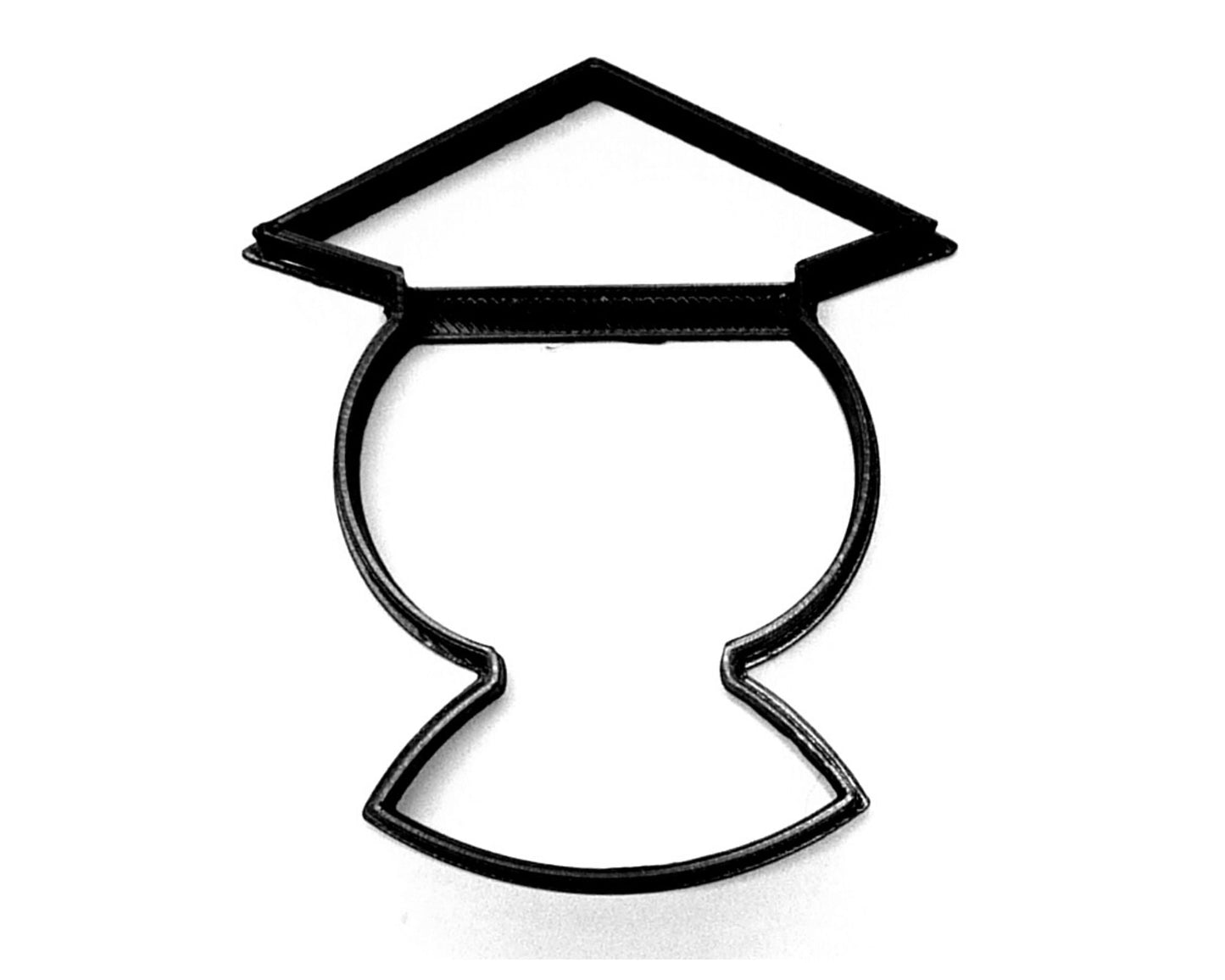 6x Graduate Face With Cap Fondant Cutter Cupcake Topper 1.75 IN USA FD3644