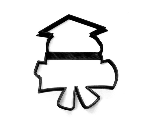 6x Graduate With Diploma Fondant Cutter Cupcake Topper 1.75 IN USA FD3646