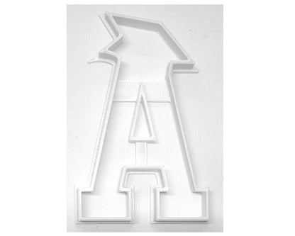 Block Letter A with Graduation Cap School Cookie Cutter USA PR3722