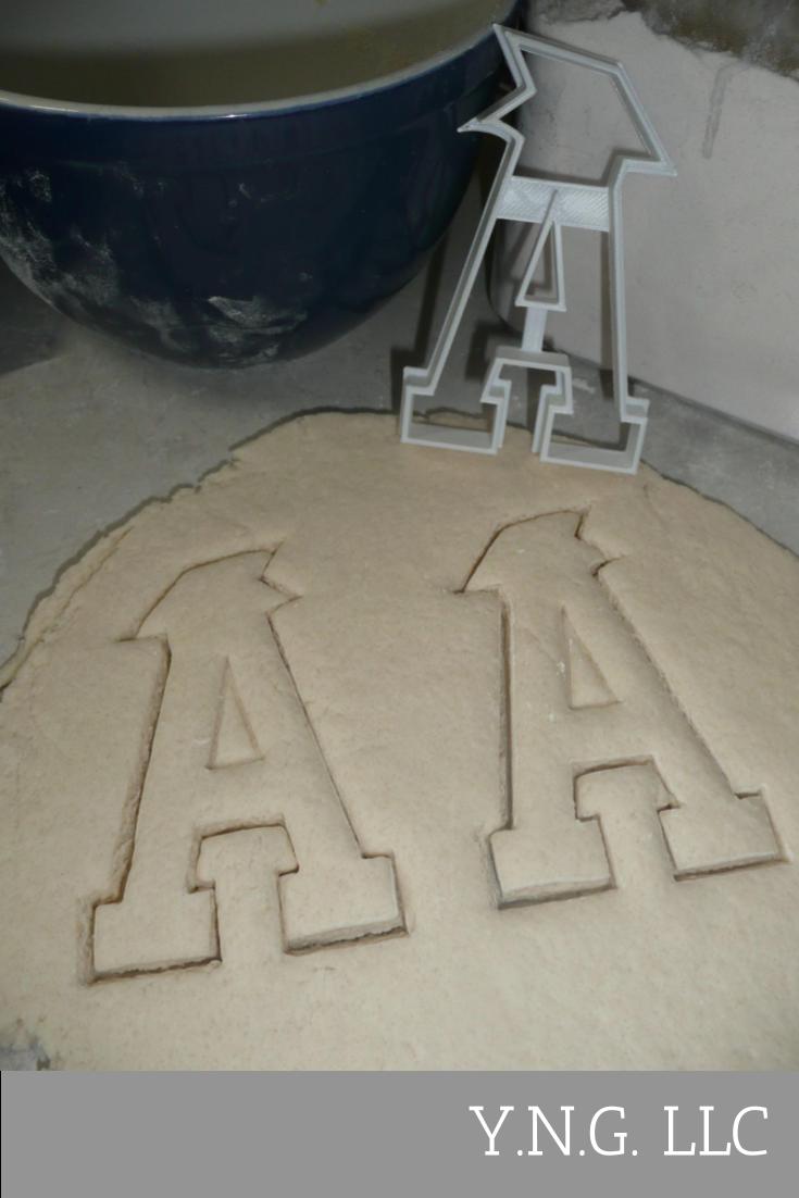 Block Letter A with Graduation Cap School Cookie Cutter USA PR3722