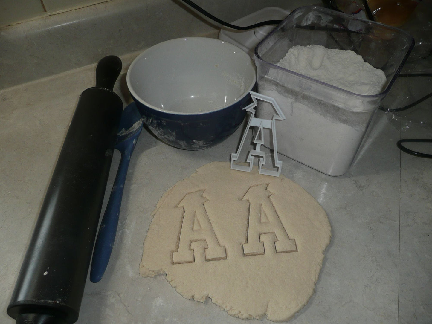 Block Letter A with Graduation Cap School Cookie Cutter USA PR3722