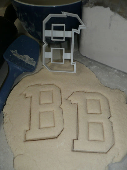 Block Letter B with Graduation Cap School Cookie Cutter USA PR3723