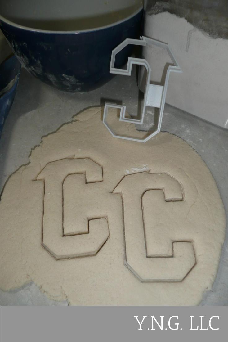 Block Letter C with Graduation Cap School Cookie Cutter USA PR3724