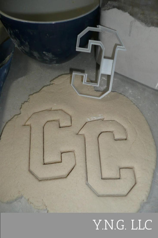 Block Letter C with Graduation Cap School Cookie Cutter USA PR3724