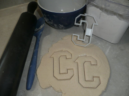 Block Letter C with Graduation Cap School Cookie Cutter USA PR3724