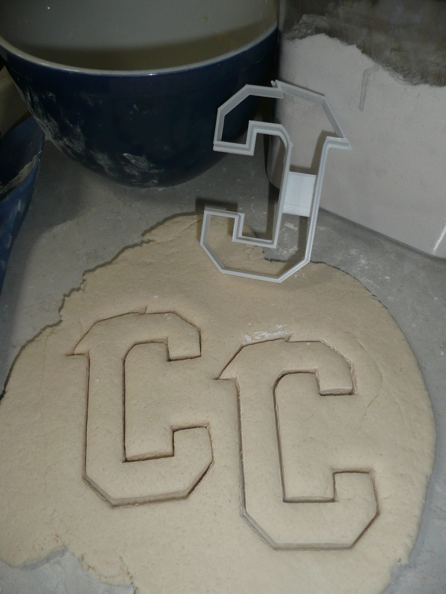 Block Letter C with Graduation Cap School Cookie Cutter USA PR3724