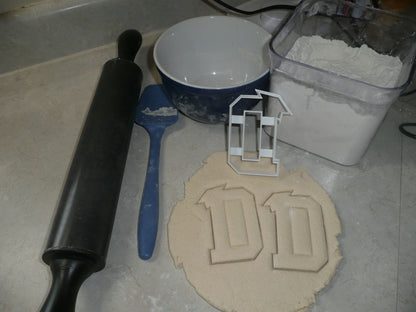 Block Letter D with Graduation Cap School Cookie Cutter USA PR3725