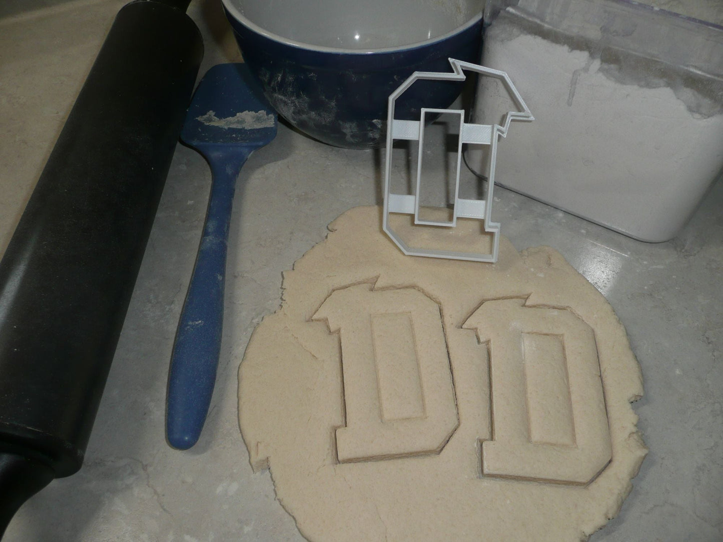 Block Letter D with Graduation Cap School Cookie Cutter USA PR3725