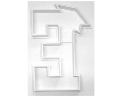 Block Letter E with Graduation Cap School Cookie Cutter USA PR3726