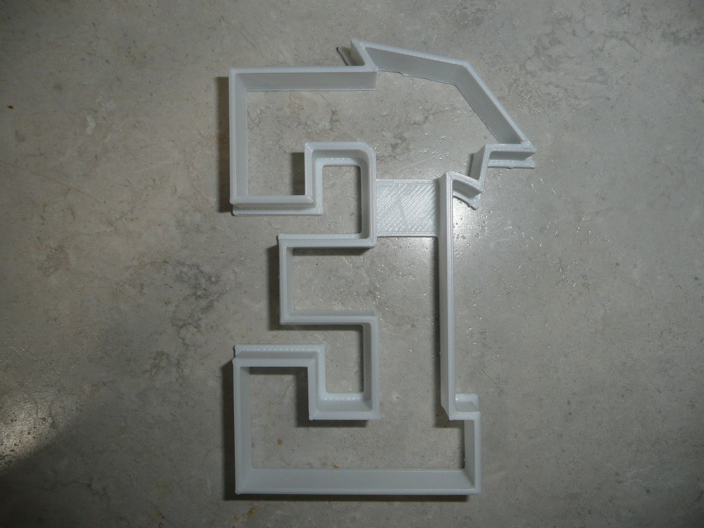 Block Letter E with Graduation Cap School Cookie Cutter USA PR3726