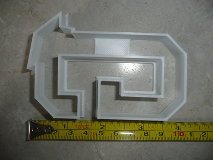 Block Letter G with Graduation Cap School Cookie Cutter USA PR3728