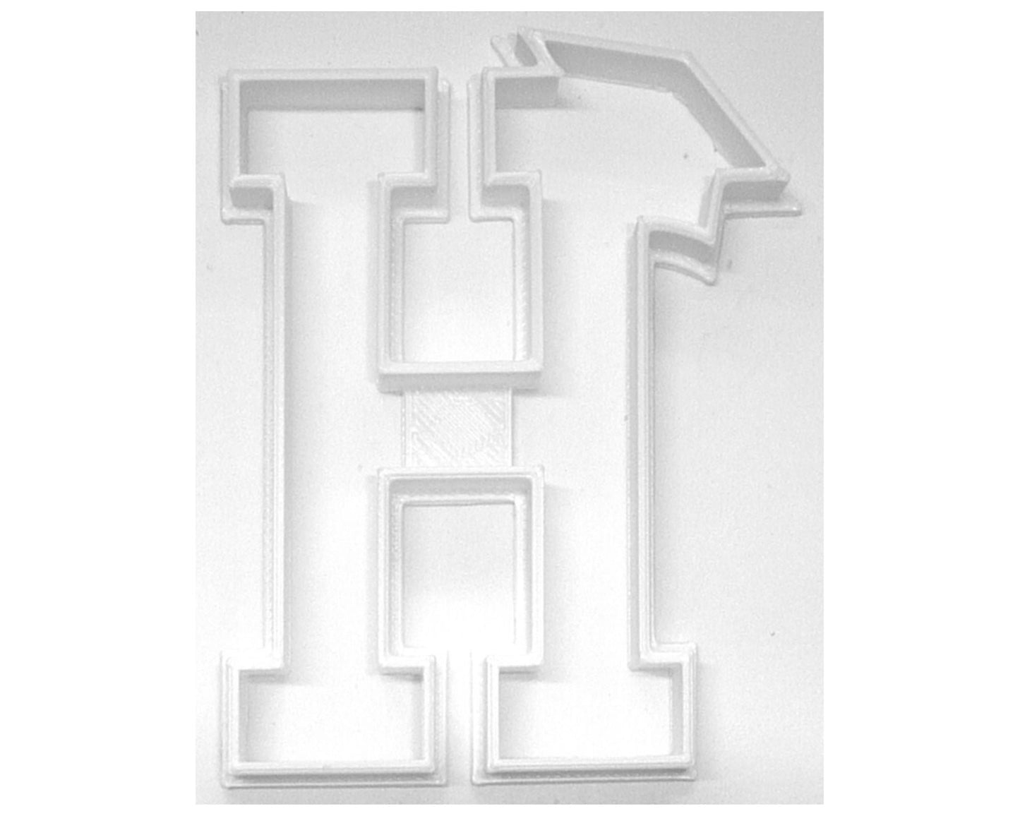 Block Letter H with Graduation Cap School Cookie Cutter USA PR3729