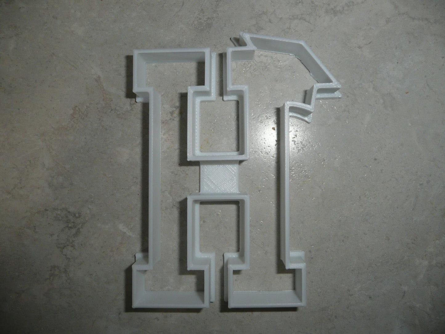 Block Letter H with Graduation Cap School Cookie Cutter USA PR3729