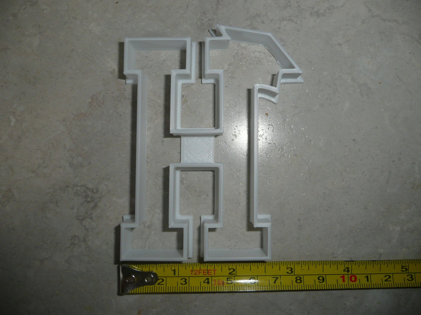 Block Letter H with Graduation Cap School Cookie Cutter USA PR3729