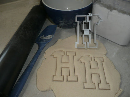 Block Letter H with Graduation Cap School Cookie Cutter USA PR3729