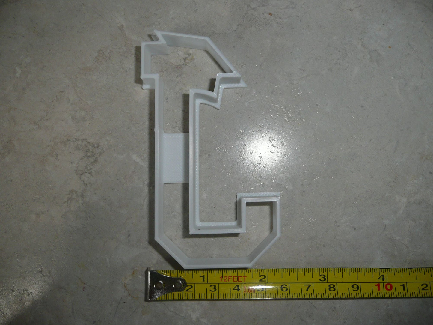 Block Letter J with Graduation Cap School Cookie Cutter USA PR3731