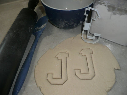 Block Letter J with Graduation Cap School Cookie Cutter USA PR3731