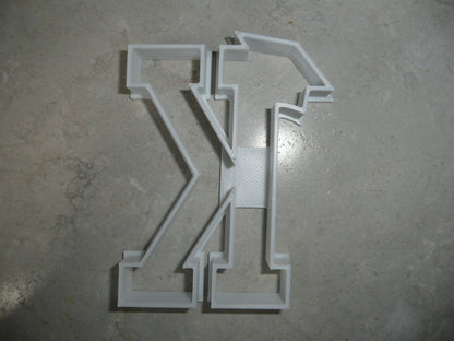 Block Letter K with Graduation Cap School Cookie Cutter USA PR3732