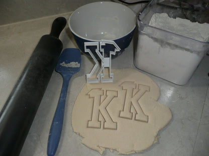 Block Letter K with Graduation Cap School Cookie Cutter USA PR3732