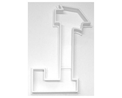 Block Letter L with Graduation Cap School Cookie Cutter USA PR3733